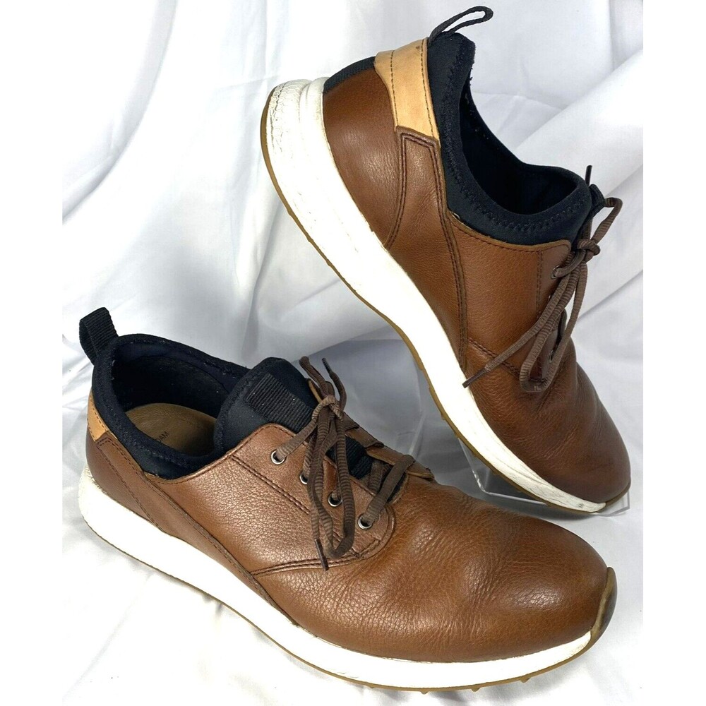 Johnston & Murphy K18 Memory Foam Brown Leather Sneaker Men's Size 11.5 M
